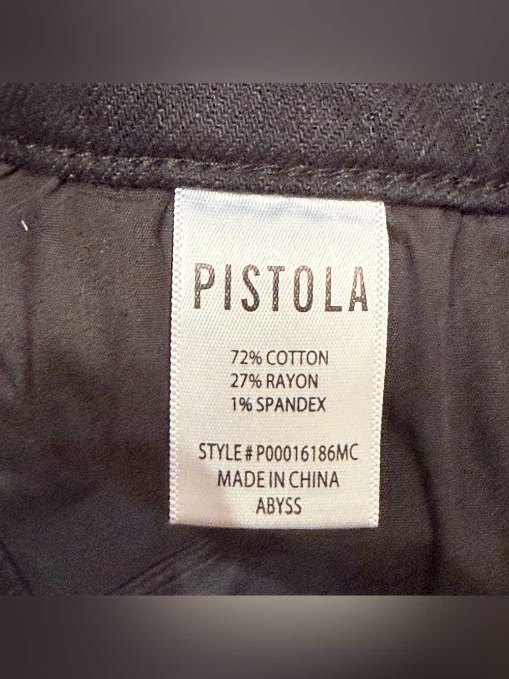 Pistola Teagan High Rise Vented Straight Jeans Black Size 24 - Picture 10 of 10